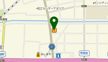はま寿司 松江本郷店の地図画像