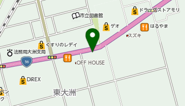 はま寿司 56号大洲店の地図画像