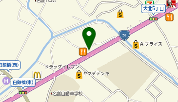 はま寿司 名護店の地図画像