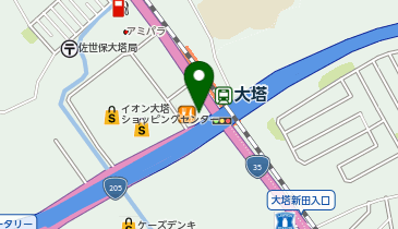 はま寿司 佐世保大塔店の地図画像