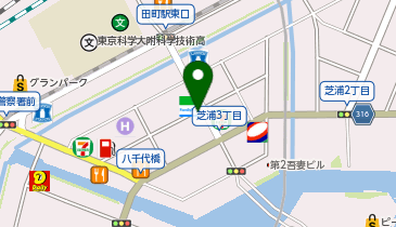 ゼッテリア 田町芝浦店の地図画像