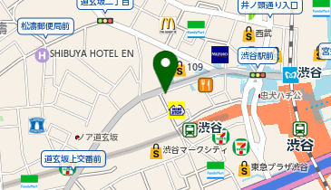 ゼッテリア 渋谷道玄坂店の地図画像