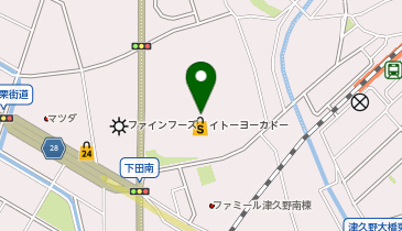 ゼッテリア イトーヨーカドー津久野店の地図画像