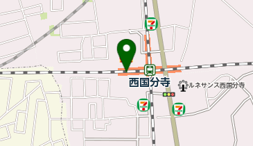 ゼッテリア 西国分寺レガ店の地図画像