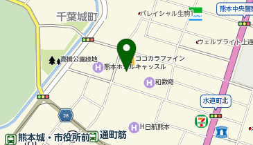 ゼッテリア 熊本上通り店の地図画像