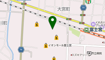 ゼッテリア イオンモール富士宮FS店の地図画像