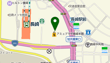 ゼッテリア アミュプラザ長崎店の地図画像