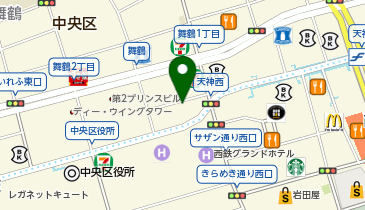 ゼッテリア 福岡新天町店の地図画像