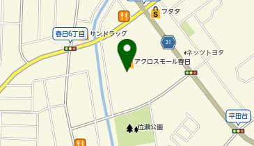 ゼッテリア アクロスモール春日店の地図画像