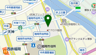 ゼッテリア アクロス福岡店の地図画像