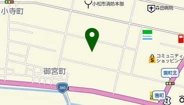 ゼッテリア アルプラザ小松店の地図画像