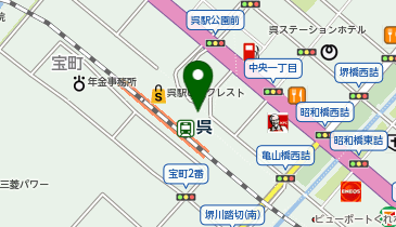 ゼッテリア クレスト店の地図画像