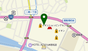 ゼッテリア 若松イオンFS店の地図画像