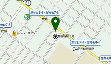 ゼッテリア 札幌新琴似四番通店の地図画像