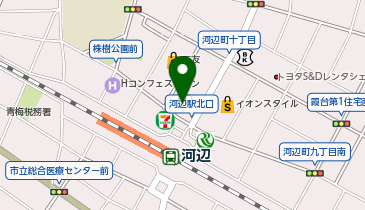 ゼッテリア イオンスタイル河辺店の地図画像