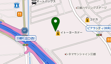 ゼッテリア イトーヨーカドー三郷店の地図画像
