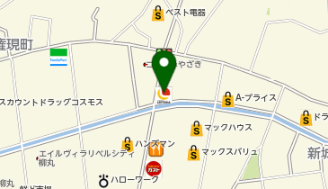 ゼッテリア 宮崎浮ノ城店の地図画像
