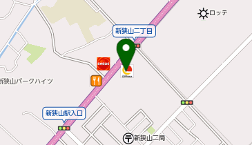 ゼッテリア 狭山店の地図画像