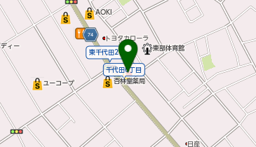 ゼッテリア 静岡東千代田店の地図画像