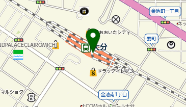 ゼッテリア 大分駅店の地図画像
