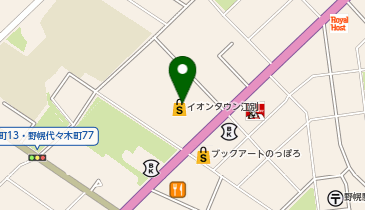 ゼッテリア イオンタウン江別店の地図画像