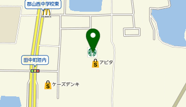 ゼッテリア アピタ大和郡山店の地図画像