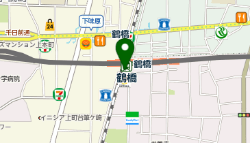 ゼッテリア JR鶴橋駅店の地図画像