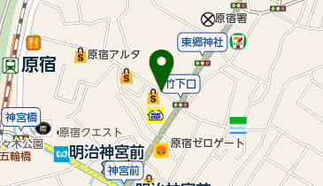 ロッテリア 原宿竹下通りイースト店の地図画像