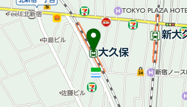 ロッテリア JR大久保駅店の地図画像