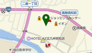 横浜八景楼 若松イオンFS店の地図画像