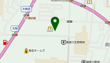 toto取扱 京阪アルプラザ香里園宝くじ売場の地図画像