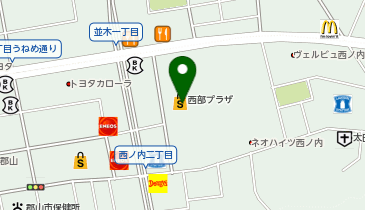 toto取扱 スーパースポーツゼビオ郡山西ノ内店の地図画像