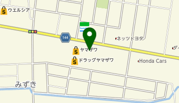 toto取扱 ヤマザワ寒河江プラザ店宝くじ夢売場の地図画像