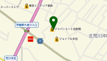 toto取扱 ジョイフル本田荒川沖店の地図画像