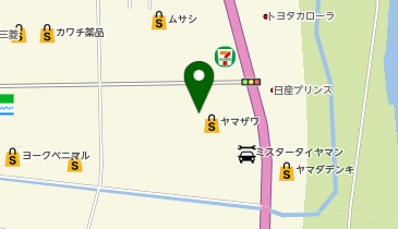 toto取扱 ヤマザワ長井店宝くじ夢売場の地図画像