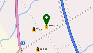 toto取扱 ヤマザワ尾花沢店宝くじ夢売場の地図画像