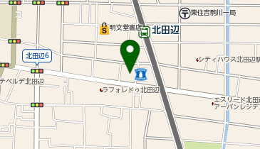 toto取扱 北田辺チャンスセンターの地図画像