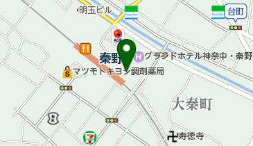 toto取扱 小田急宝くじ秦野駅前店の地図画像