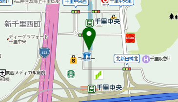 toto取扱 千里中央南C・Cの地図画像