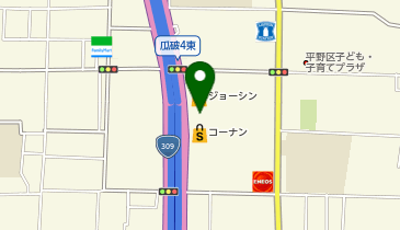 toto取扱 瓜破夢売場の地図画像