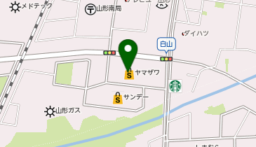 toto取扱 ヤマザワ白山店宝くじ夢売場 の地図画像