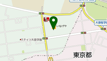 toto取扱 いなげや大泉学園SC宝くじショップの地図画像