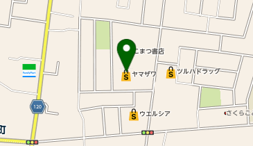 toto取扱 ヤマザワ神町店宝くじ夢売場の地図画像