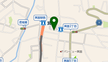 toto取扱 箕面ラッキーステーションの地図画像