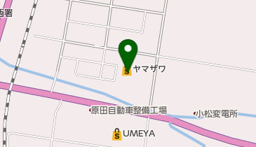 toto取扱 ヤマザワ川西店宝くじ夢売場の地図画像