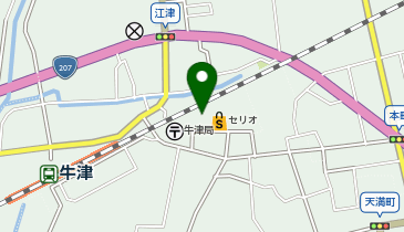 toto取扱 牛津セリオ宝くじ売場の地図画像