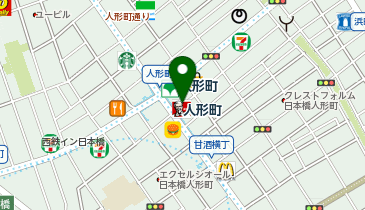 toto取扱 人形町交差点宝くじセンターの地図画像