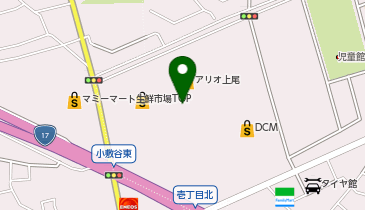 toto取扱 アリオ上尾チャンスセンターの地図画像