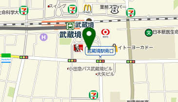 toto取扱 武蔵境イトーヨーカドーチャンスセンターの地図画像