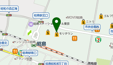 toto取扱 昭島モリタウンチャンスセンターの地図画像